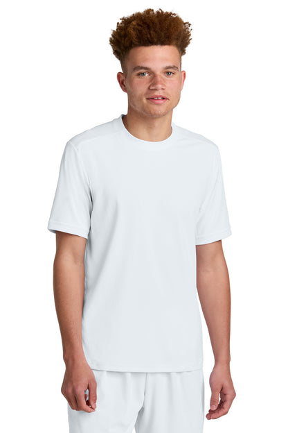 Sport-Tek Club Short Sleeve Crew ST440 White/ White