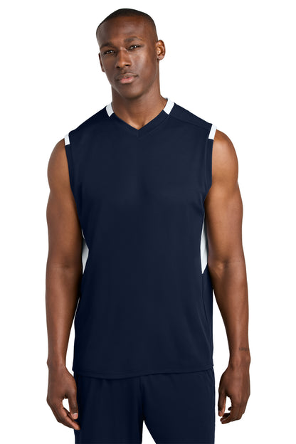 Custom Embroidered Sport-Tek Activewear in True Navy/ White