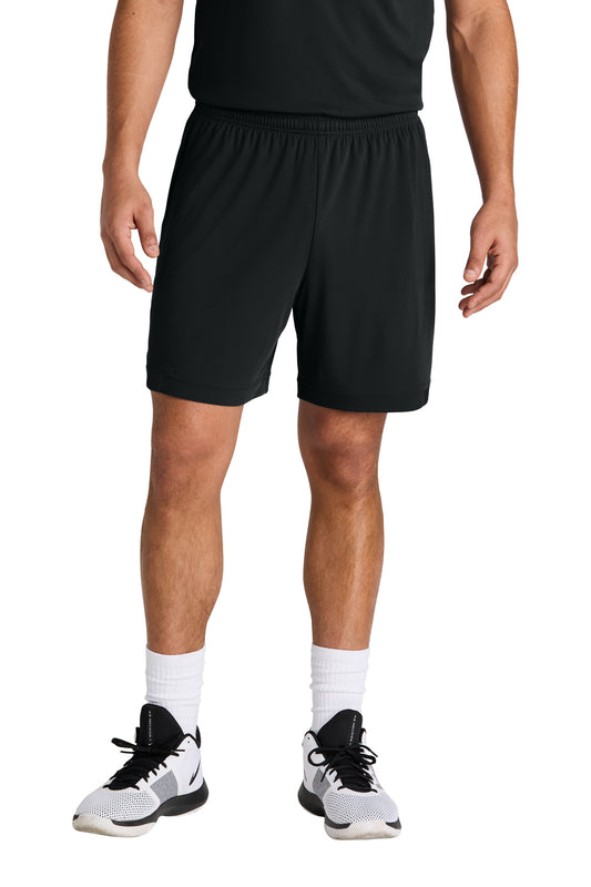 Sport-Tek Club 7  Short ST442 Black/ Black