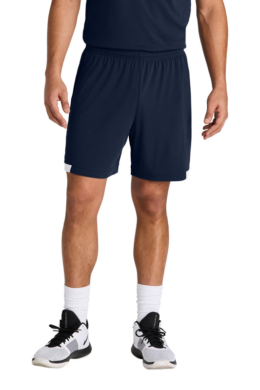 Sport-Tek Club 7  Short ST442 True Navy/ White