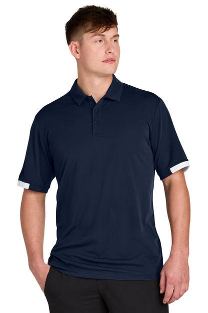 Custom Embroidered Sport-Tek Polos/Knits in True Navy/ White