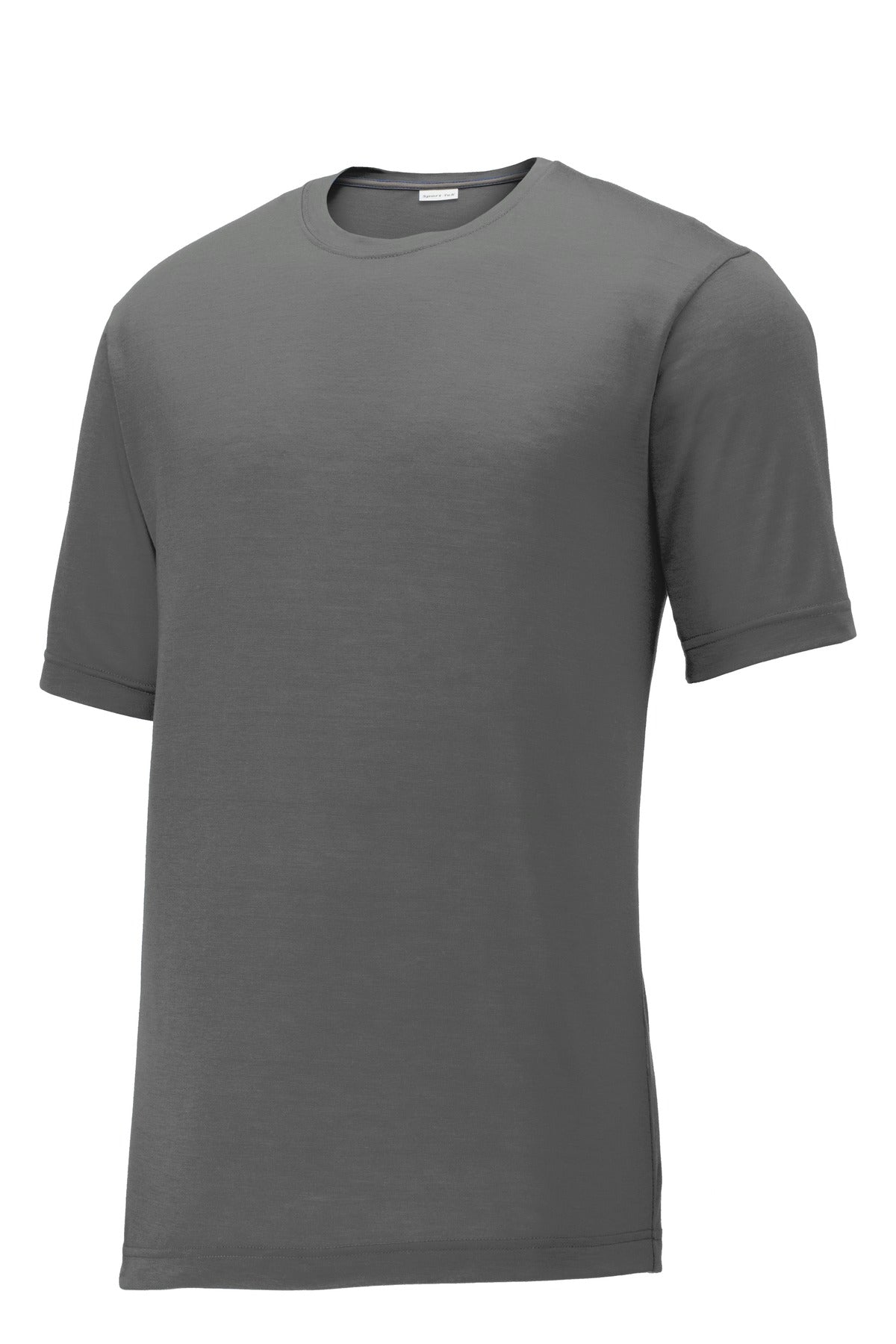 Custom Embroidered Sport-Tek T-Shirts  in Dark Smoke Grey