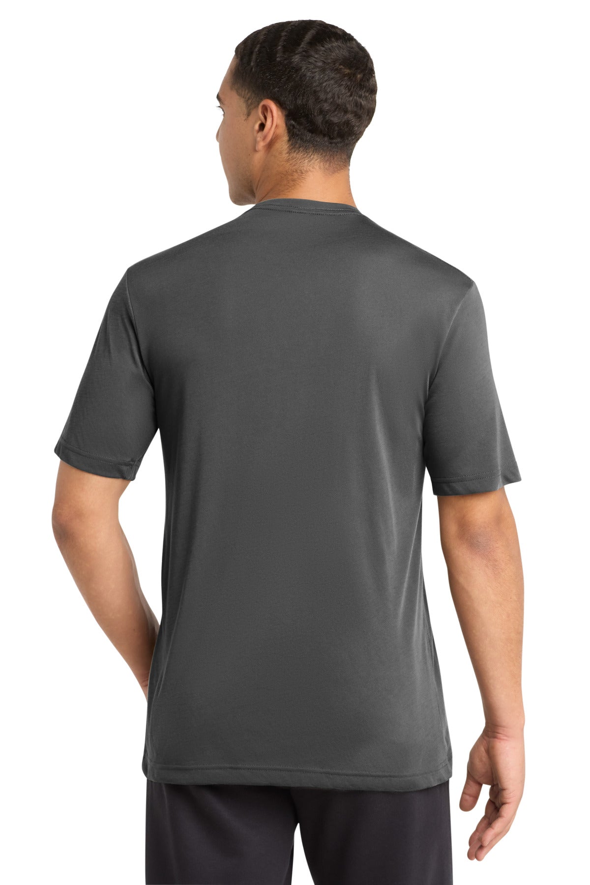 Custom Embroidered Sport-Tek T-Shirts  in Dark Smoke Grey