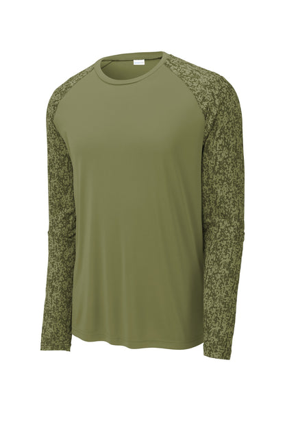 Sport-Tek  Long Sleeve Digi Camo Tee. ST460LS
