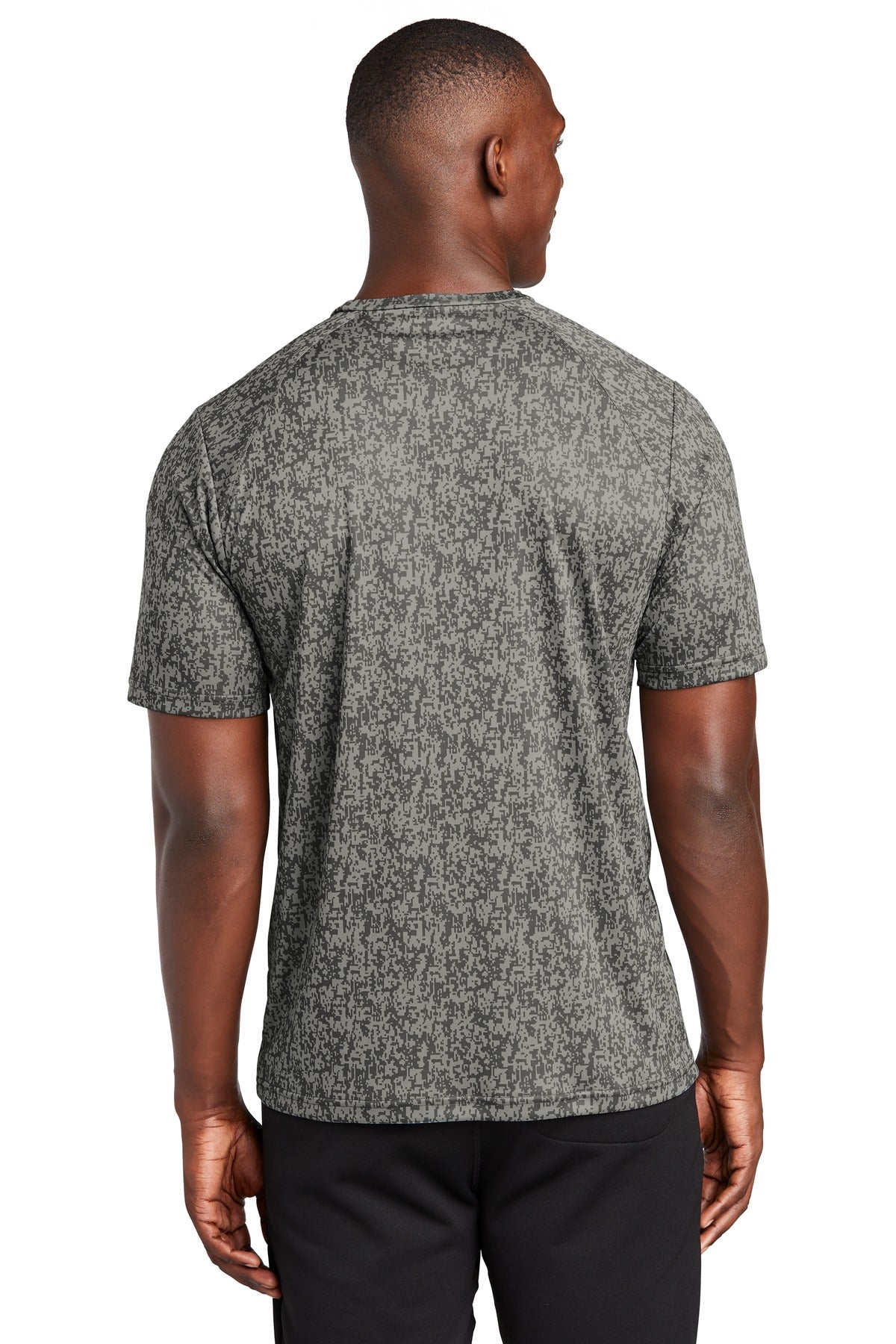 Custom Embroidered Sport-Tek  Digi Camo Tee. ST460,Grey Concrete
