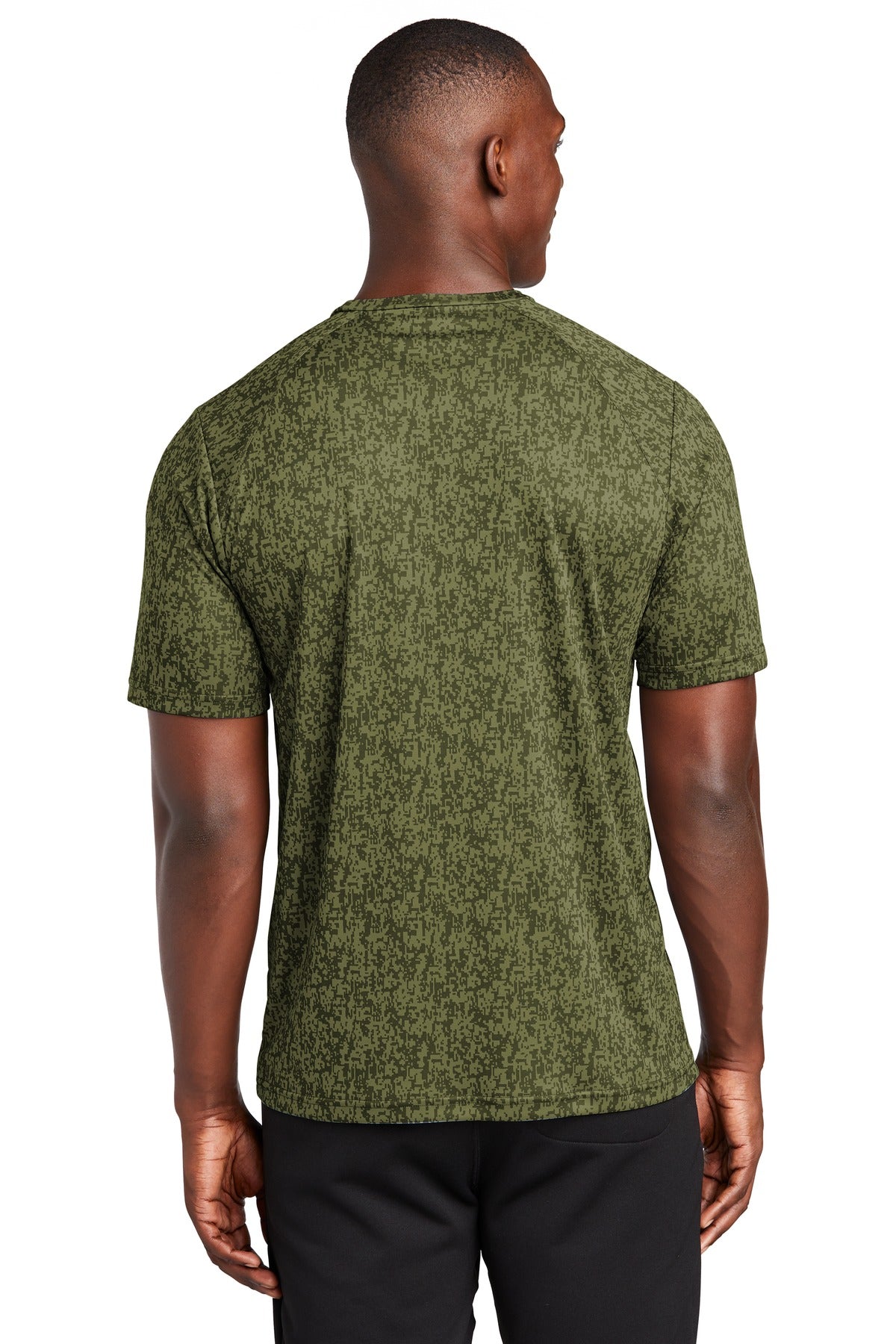 Custom Embroidered Sport-Tek  Digi Camo Tee. ST460,Olive Drab Green
