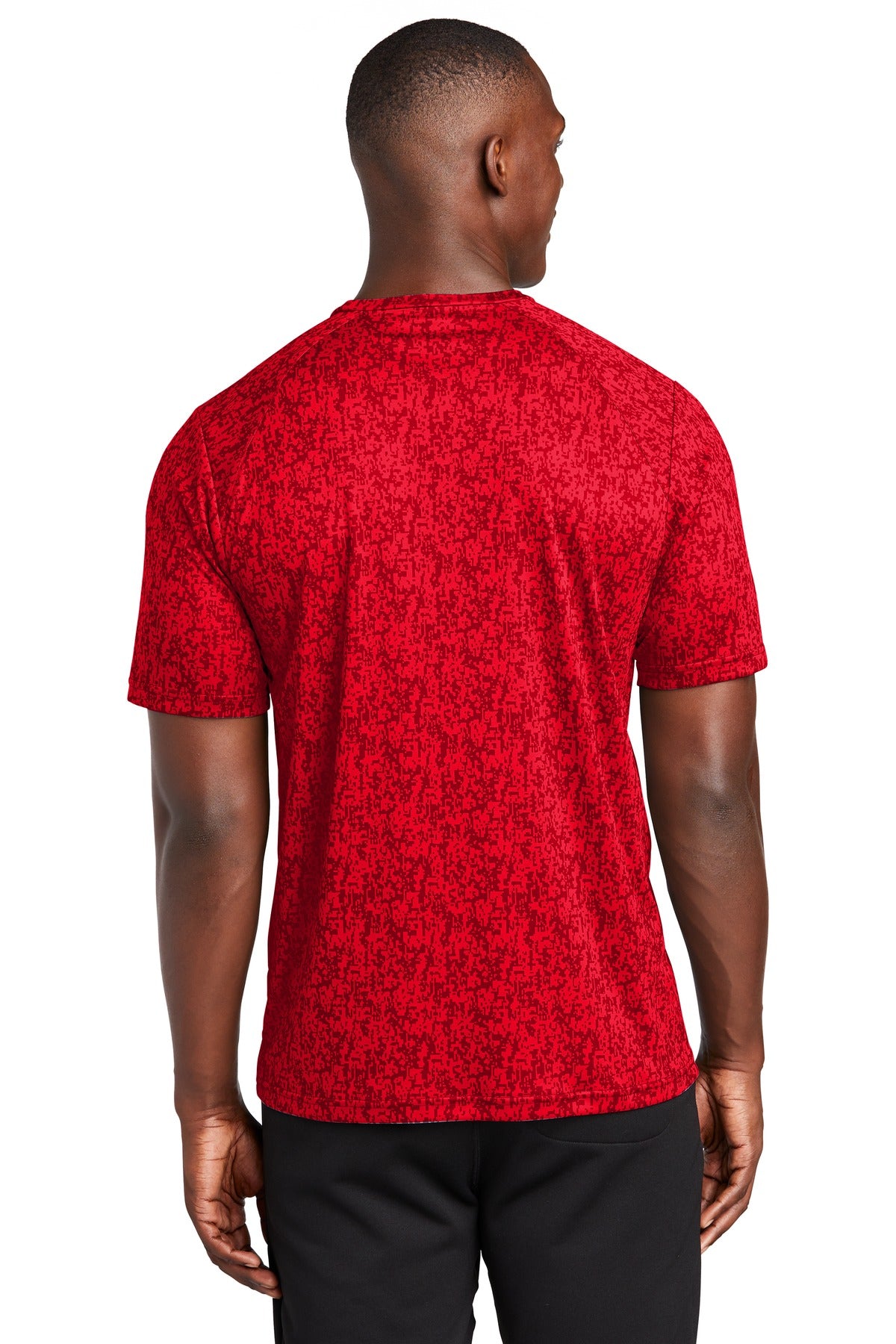 Custom Embroidered Sport-Tek  Digi Camo Tee. ST460,True Red