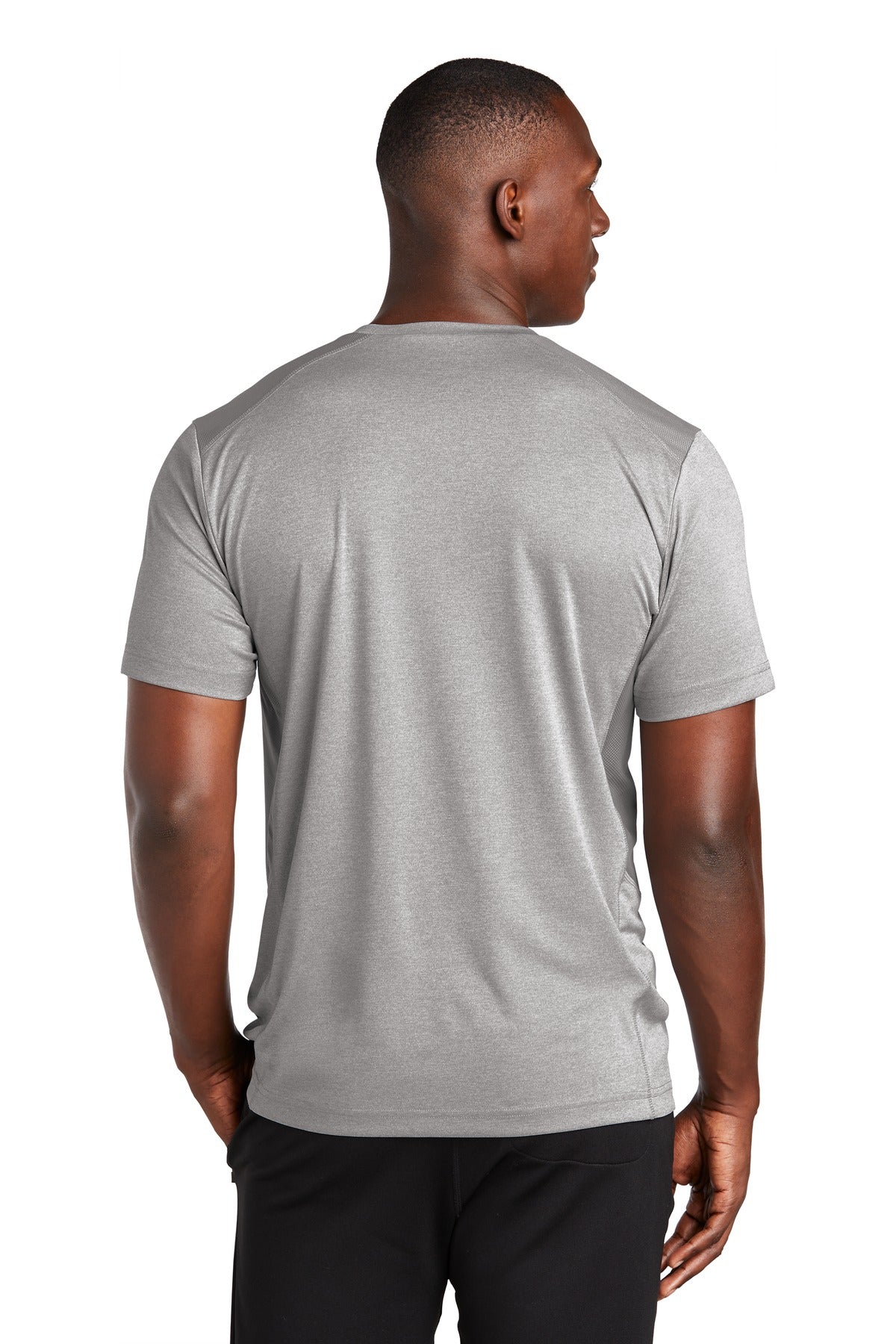 Custom Embroidered Sport-Tek  Endeavor Tee. ST465,Light Grey Heather/ Light Grey