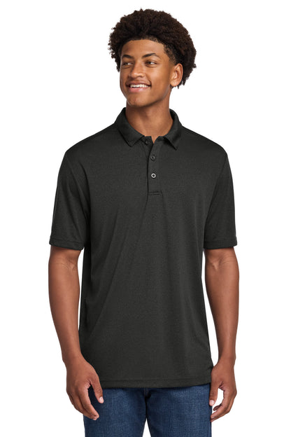 Custom Embroidered Sport-Tek Polos/Knits in Black Heather