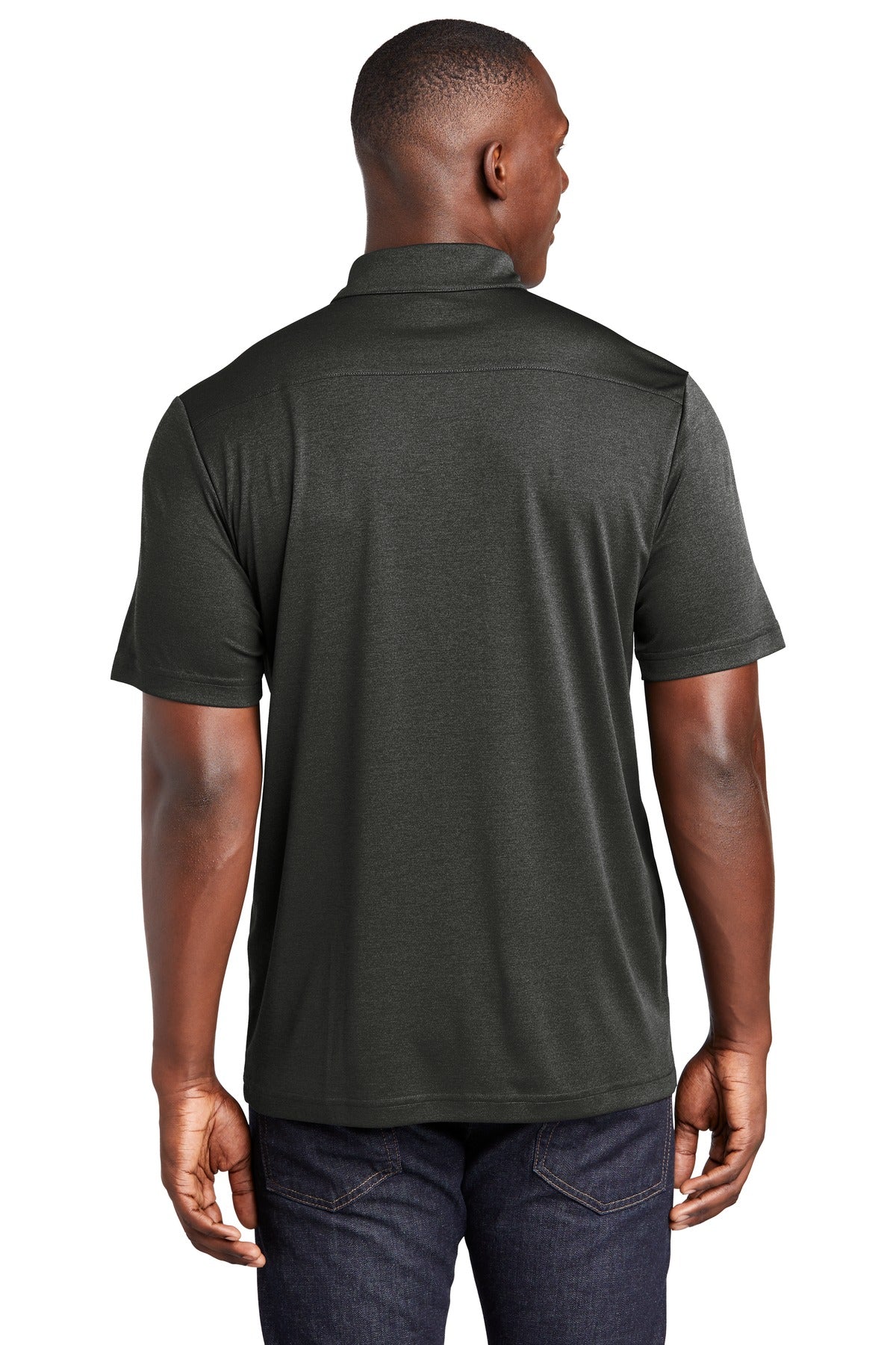 Custom Embroidered Sport-Tek  Endeavor Polo. ST467,Black Heather