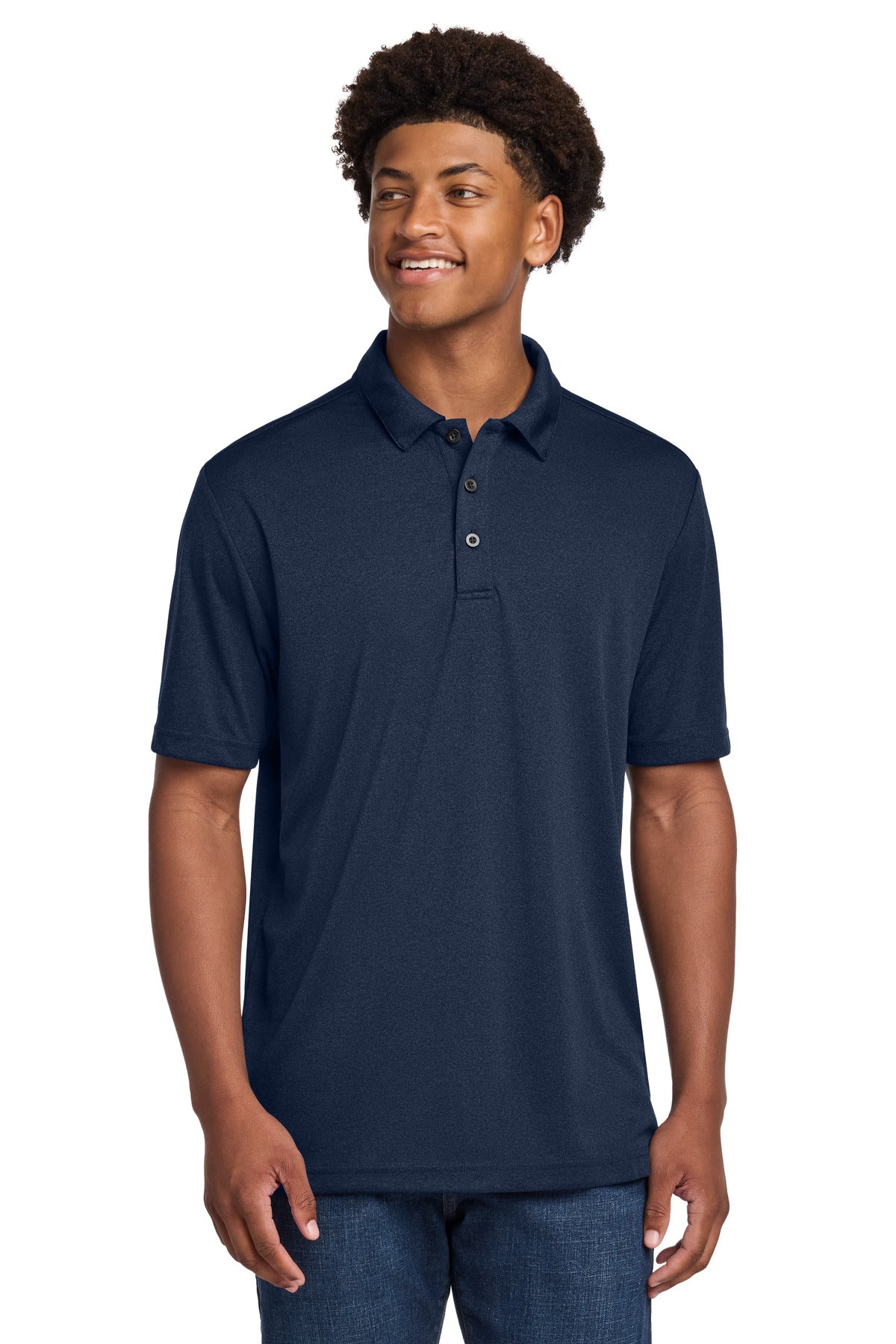 Custom Embroidered Sport-Tek Polos/Knits in Dark Royal Heather