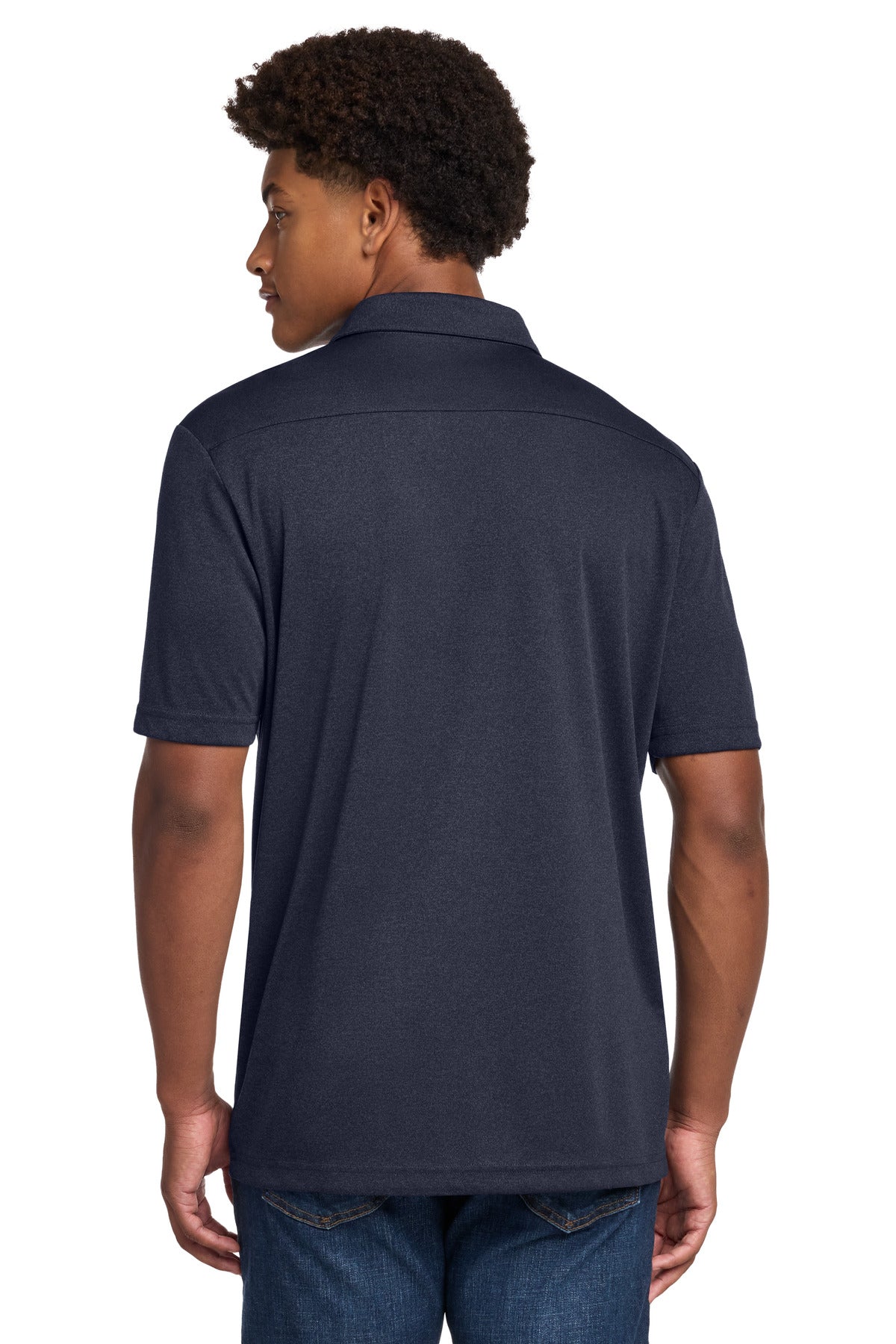 Custom Embroidered Sport-Tek Polos/Knits in Deep Navy Heather