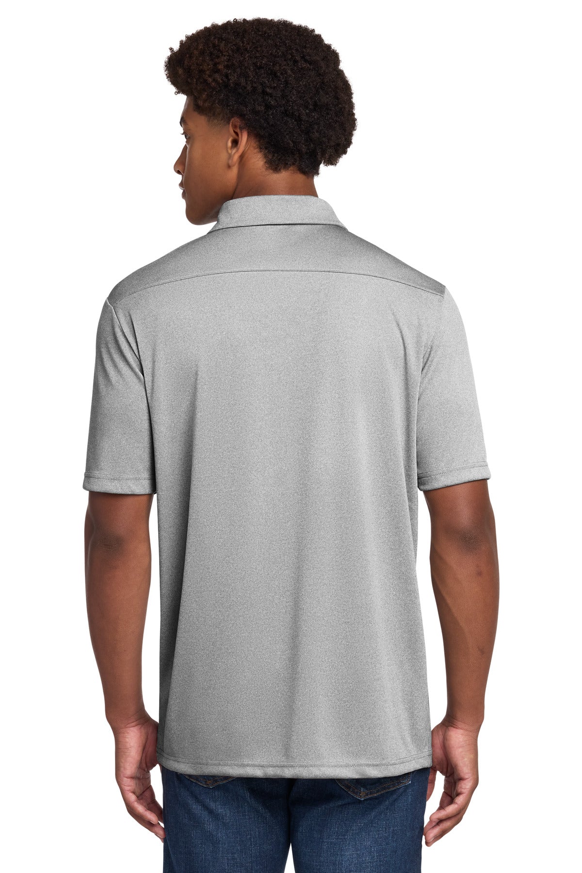 Custom Embroidered Sport-Tek Polos/Knits in Light Grey Heather