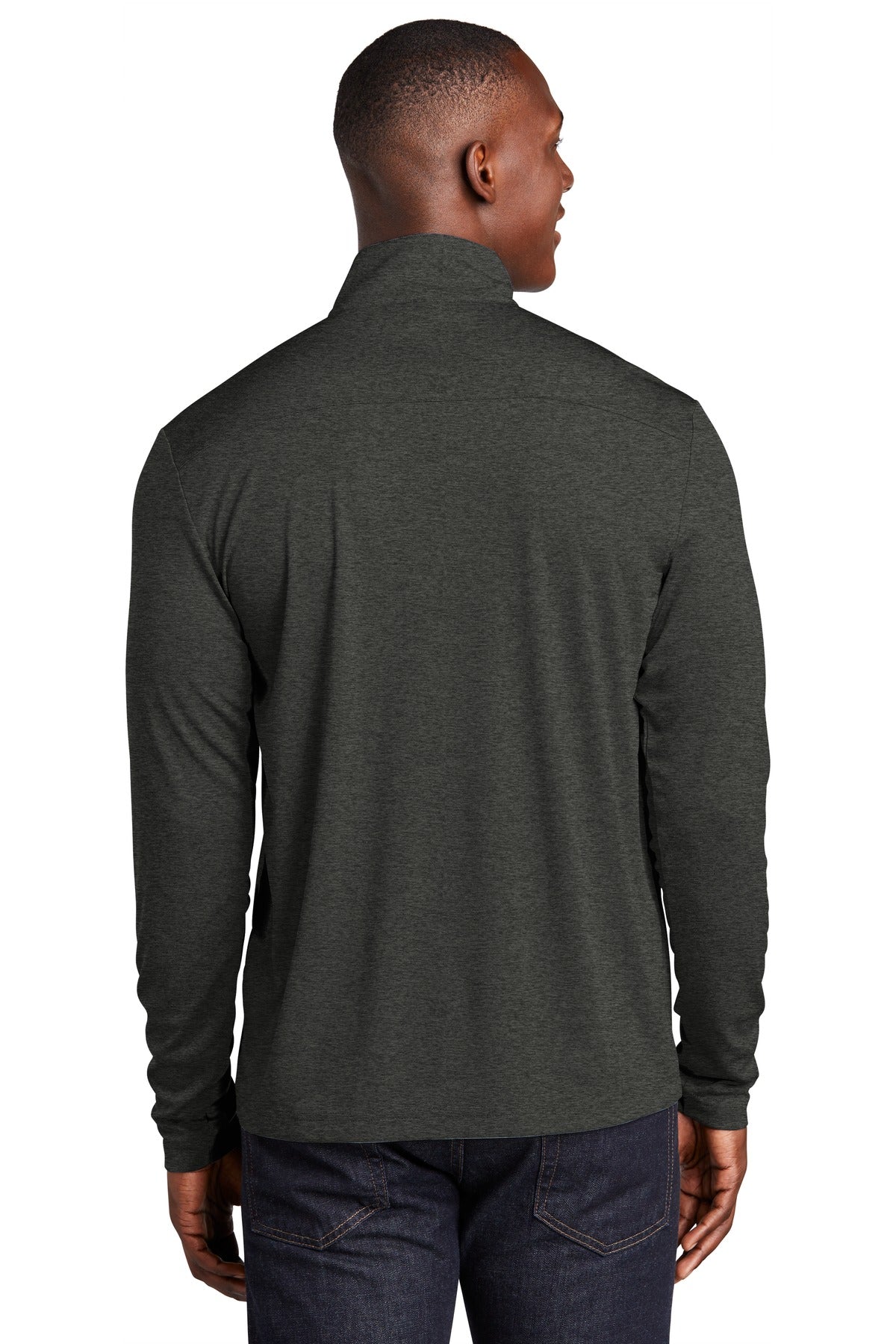 Custom Embroidered Sport-Tek  Endeavor 1/2-Zip Pullover. ST469,Black Heather