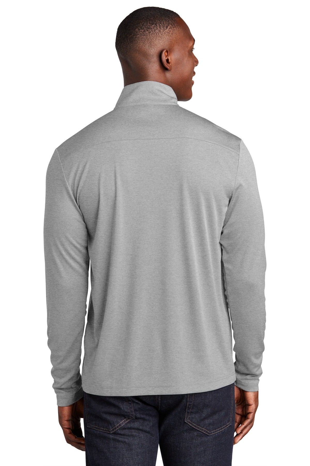 Custom Embroidered Sport-Tek  Endeavor 1/2-Zip Pullover. ST469,Light Grey Heather