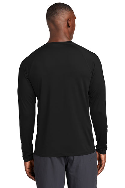 Custom Embroidered Sport-Tek  Long Sleeve Rashguard Tee. ST470LS,Black