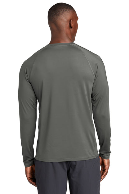 Custom Embroidered Sport-Tek  Long Sleeve Rashguard Tee. ST470LS,Dark Smoke Grey