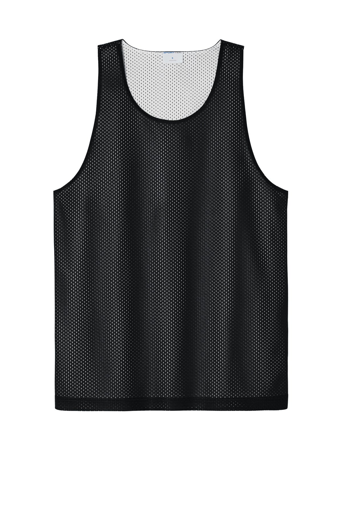 Sport-Tek PosiCharge Reversible Mesh Tank ST5000 Black/ White