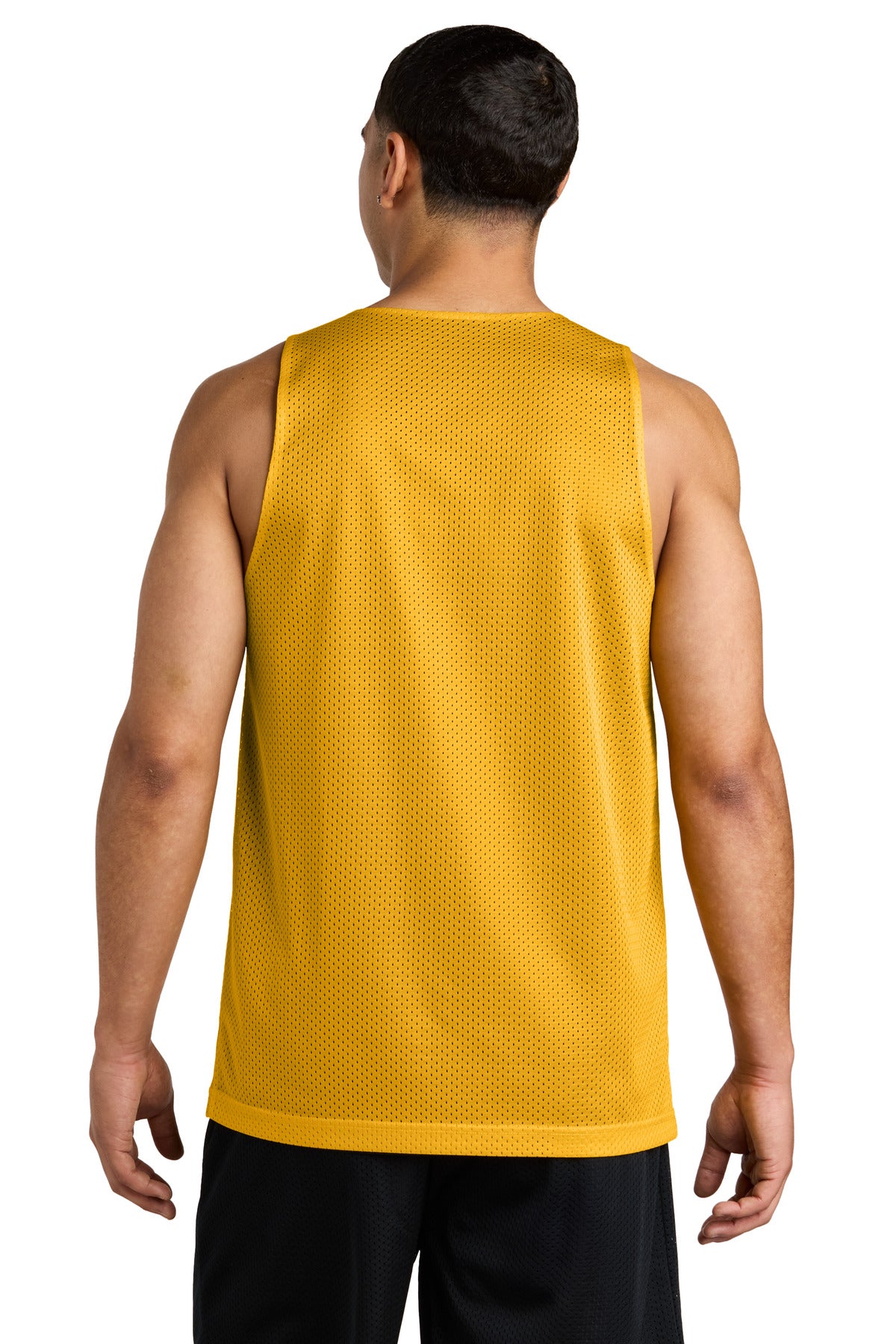 Custom Embroidered Sport-Tek PosiCharge Reversible Mesh Tank ST5000,Gold/ Black