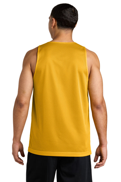 Custom Embroidered Sport-Tek PosiCharge Reversible Mesh Tank ST5000,Gold/ Black