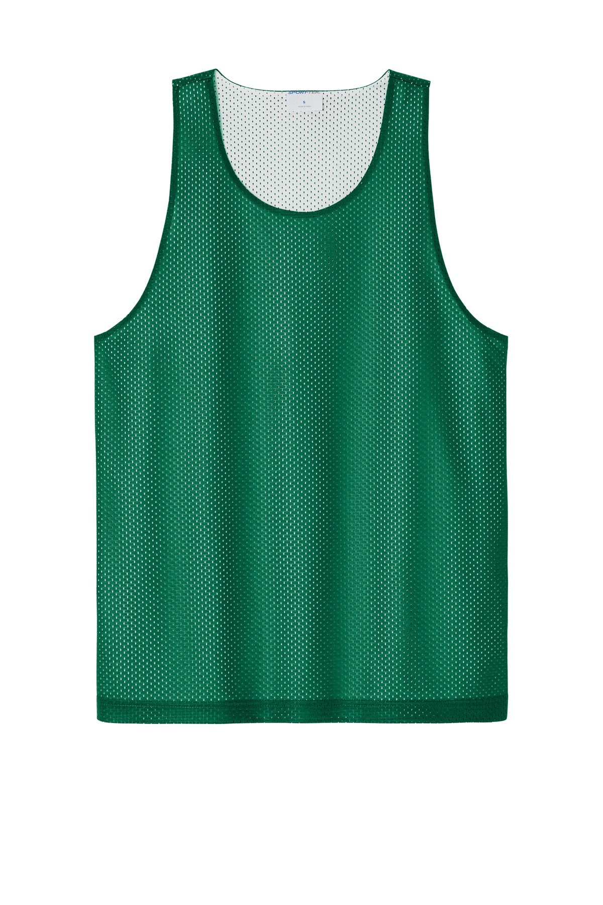 Sport-Tek PosiCharge Reversible Mesh Tank ST5000 Kelly Green/ White