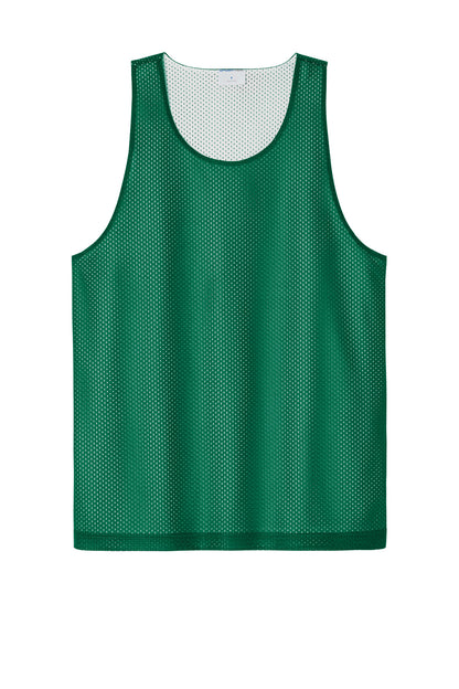 Sport-Tek PosiCharge Reversible Mesh Tank ST5000 Kelly Green/ White