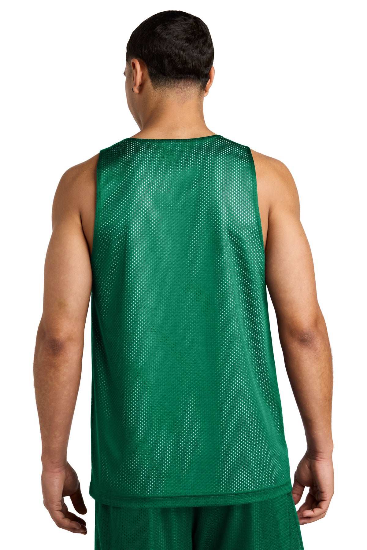 Custom Embroidered Sport-Tek PosiCharge Reversible Mesh Tank ST5000,Kelly Green/ White