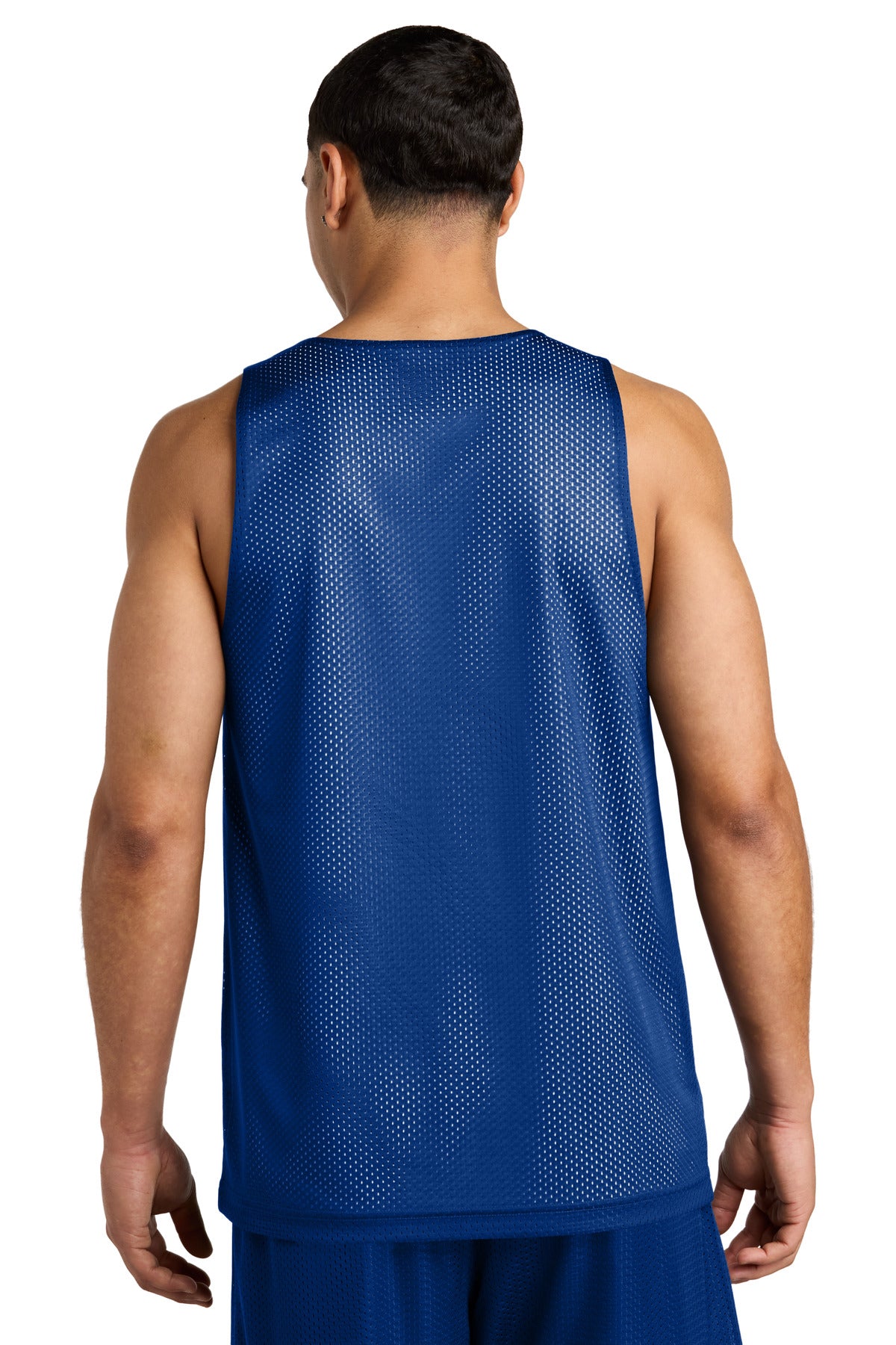 Custom Embroidered Sport-Tek PosiCharge Reversible Mesh Tank ST5000,True Royal/ White