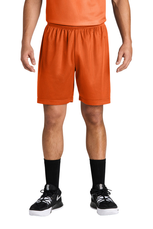 Sport-Tek PosiCharge Mesh 7  Short ST5100 Deep Orange