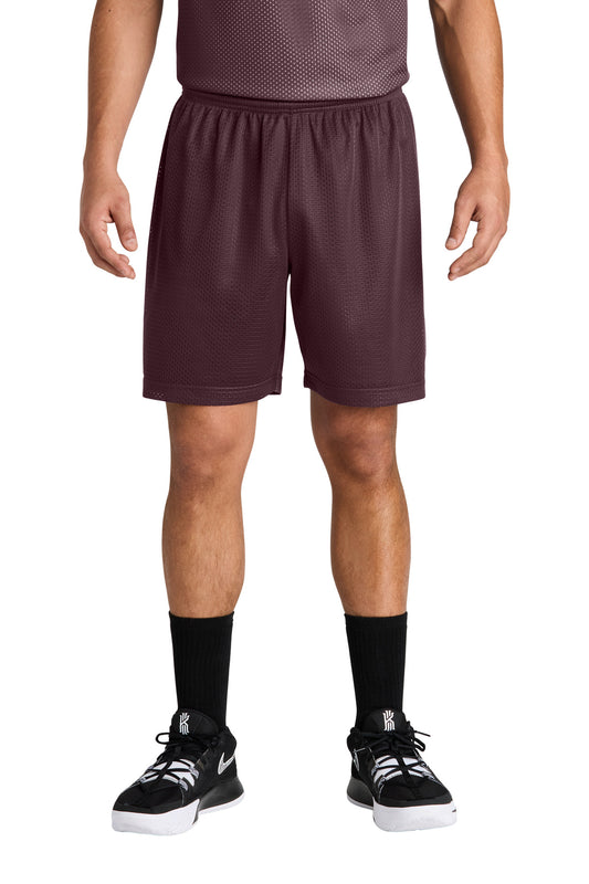 Sport-Tek PosiCharge Mesh 7  Short ST5100 Maroon