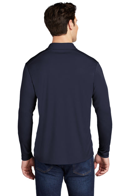 Custom Embroidered Sport-Tek   Posi-UV  Pro Long Sleeve Polo. ST520LS,True Navy