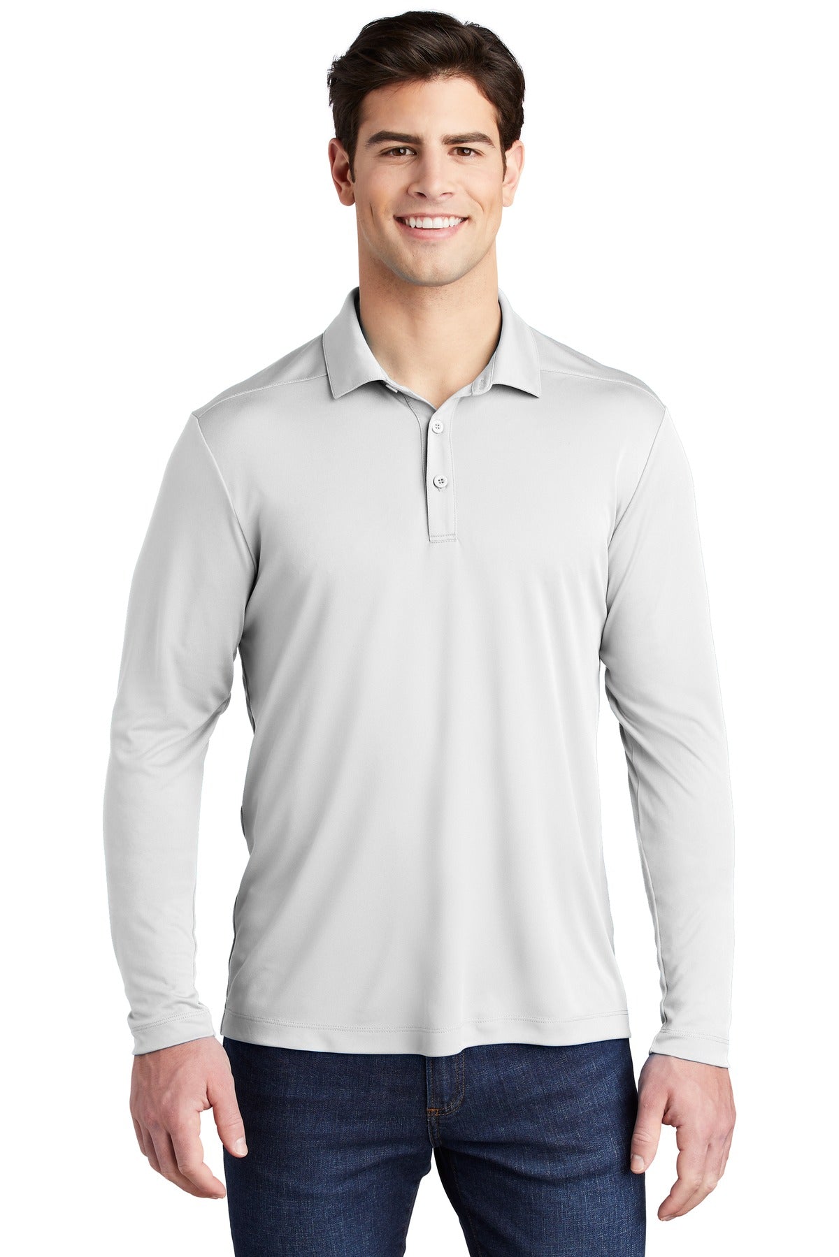 Sport-Tek   Posi-UV  Pro Long Sleeve Polo. ST520LS