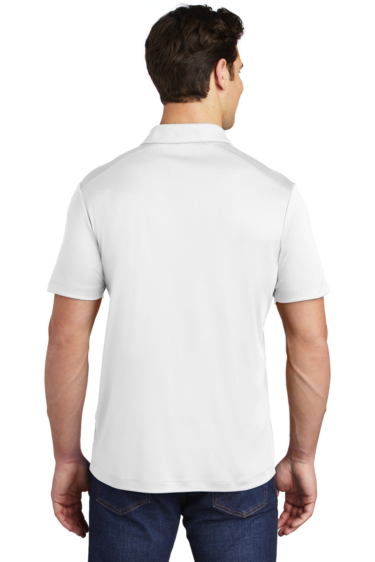 Custom Embroidered Sport-Tek   Posi-UV  Pro Polo. ST520,White