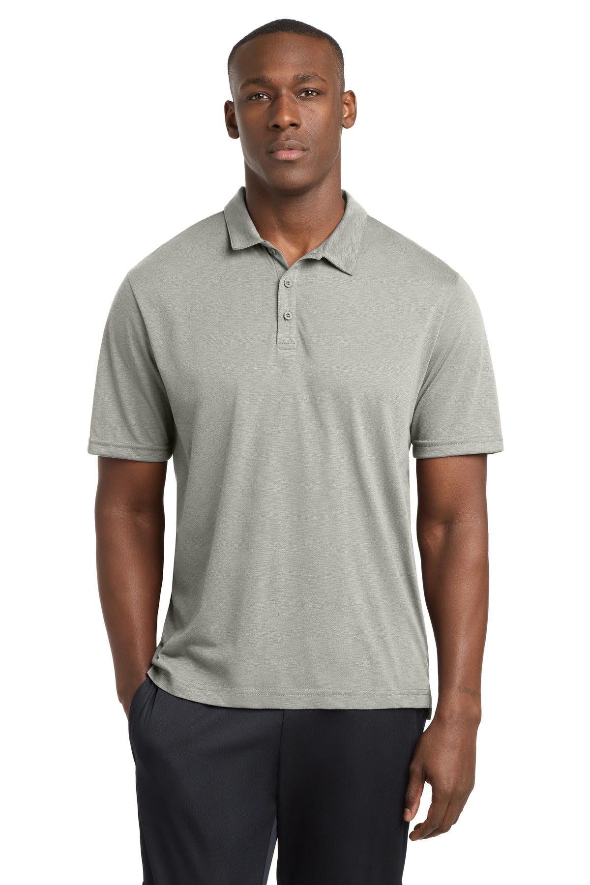 Custom Embroidered Sport-Tek Polos/Knits in Silver