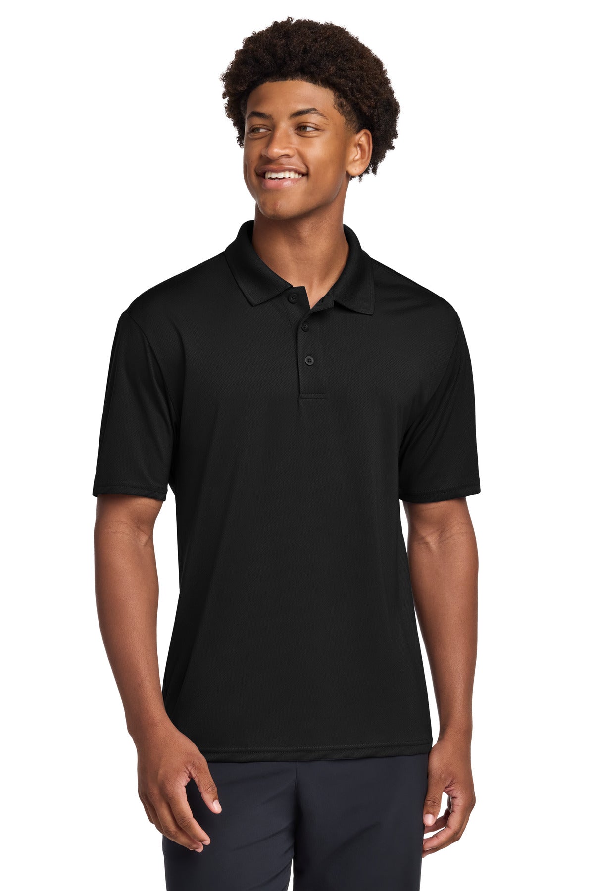 Custom Embroidered Sport-Tek Polos/Knits in Black