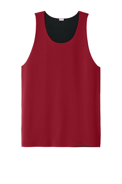 Custom Embroidered Sport-Tek Activewear in Deep Red/ Black