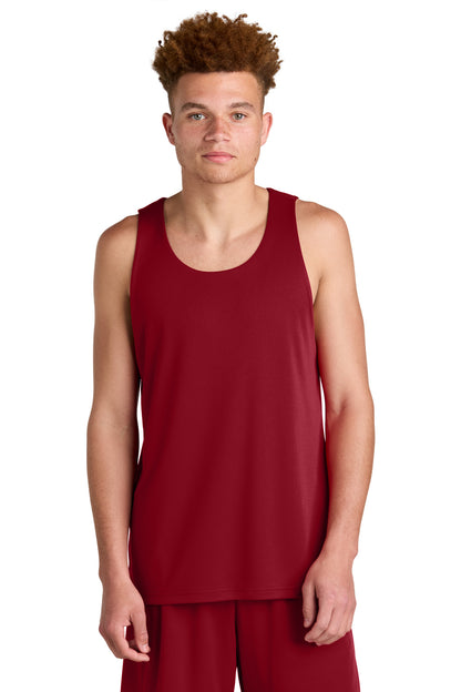 Custom Embroidered Sport-Tek Activewear in Deep Red/ Black