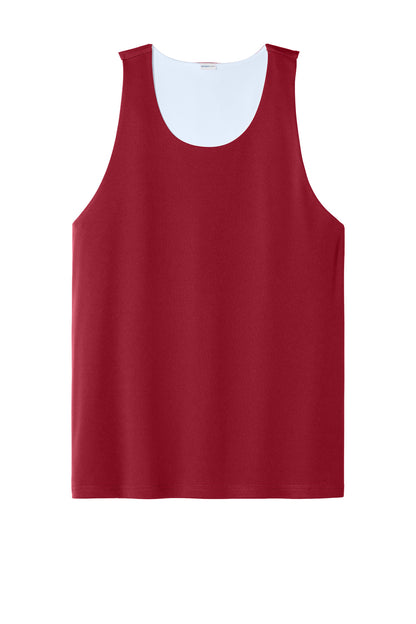 Custom Embroidered Sport-Tek Activewear in Deep Red/ White