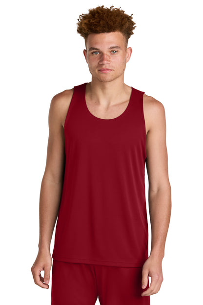 Custom Embroidered Sport-Tek Activewear in Deep Red/ White