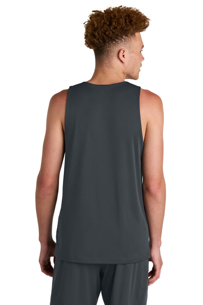 Custom Embroidered Sport-Tek PosiCharge Competitor Rev Tank ST551,Iron Grey/ White