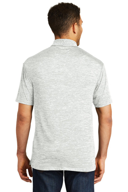 Custom Embroidered Sport-Tek  PosiCharge  Electric Heather Polo. ST590,Silver Electric