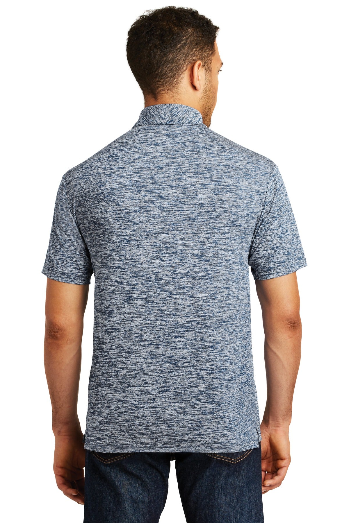 Custom Embroidered Sport-Tek  PosiCharge  Electric Heather Polo. ST590,True Navy Electric