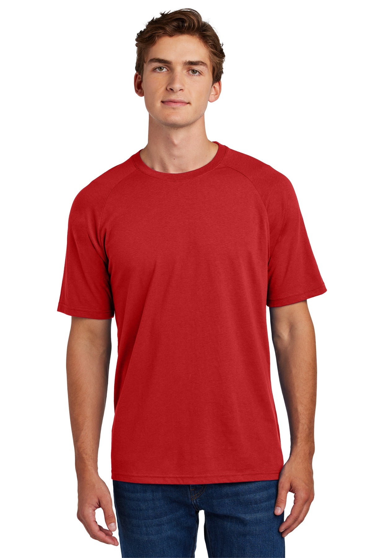Custom Embroidered Sport-Tek T-Shirts  in Deep Red