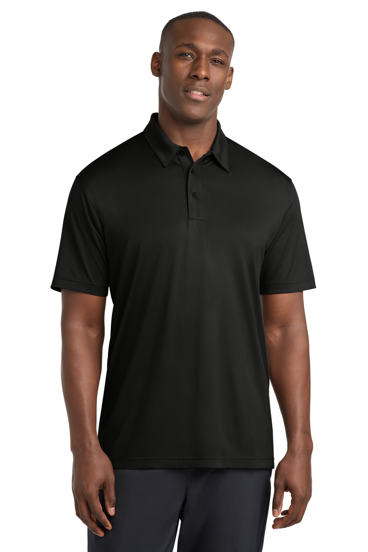 Custom Embroidered Sport-Tek Polos/Knits in Black