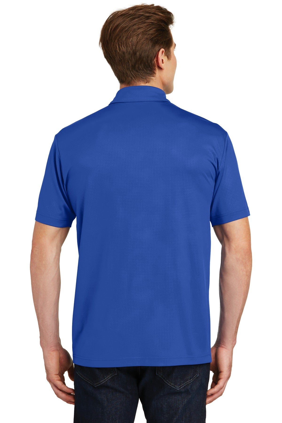 Custom Embroidered Sport-Tek Embossed PosiCharge Tough Polo. ST630,True Royal