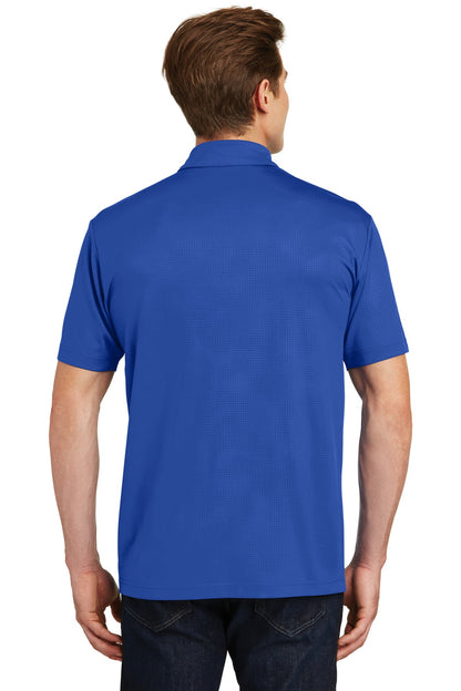 Custom Embroidered Sport-Tek Embossed PosiCharge Tough Polo. ST630,True Royal