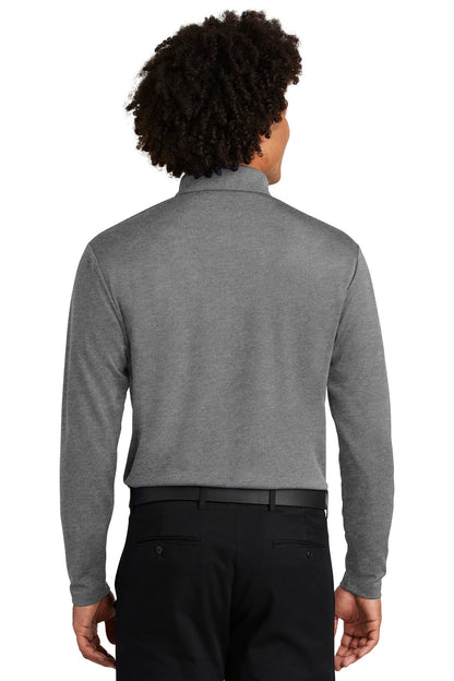 Custom Embroidered Sport-Tek  PosiCharge  RacerMesh  Long Sleeve Polo. ST640LS,Grey Heather