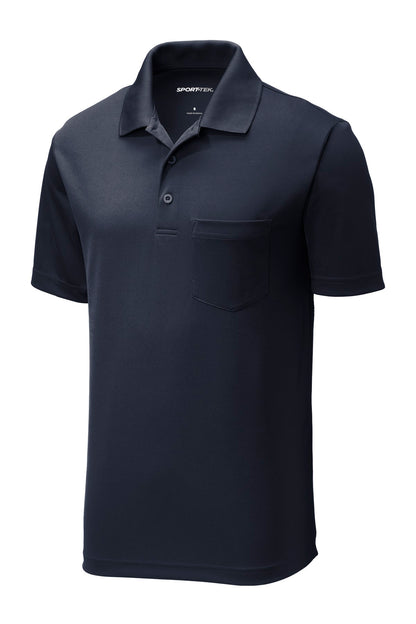 Sport-Tek  PosiCharge  RacerMesh  Pocket Polo. ST640P