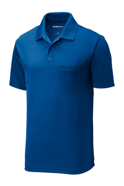 Sport-Tek  PosiCharge  RacerMesh  Pocket Polo. ST640P