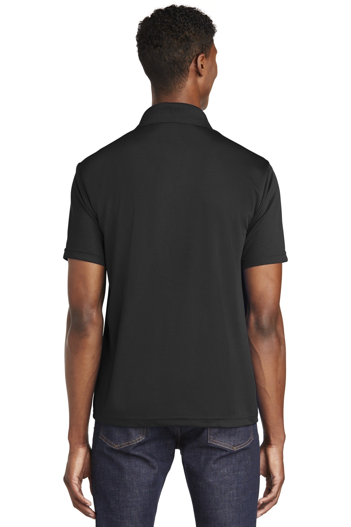 Custom Embroidered Sport-Tek PosiCharge RacerMesh Polo. ST640,Black